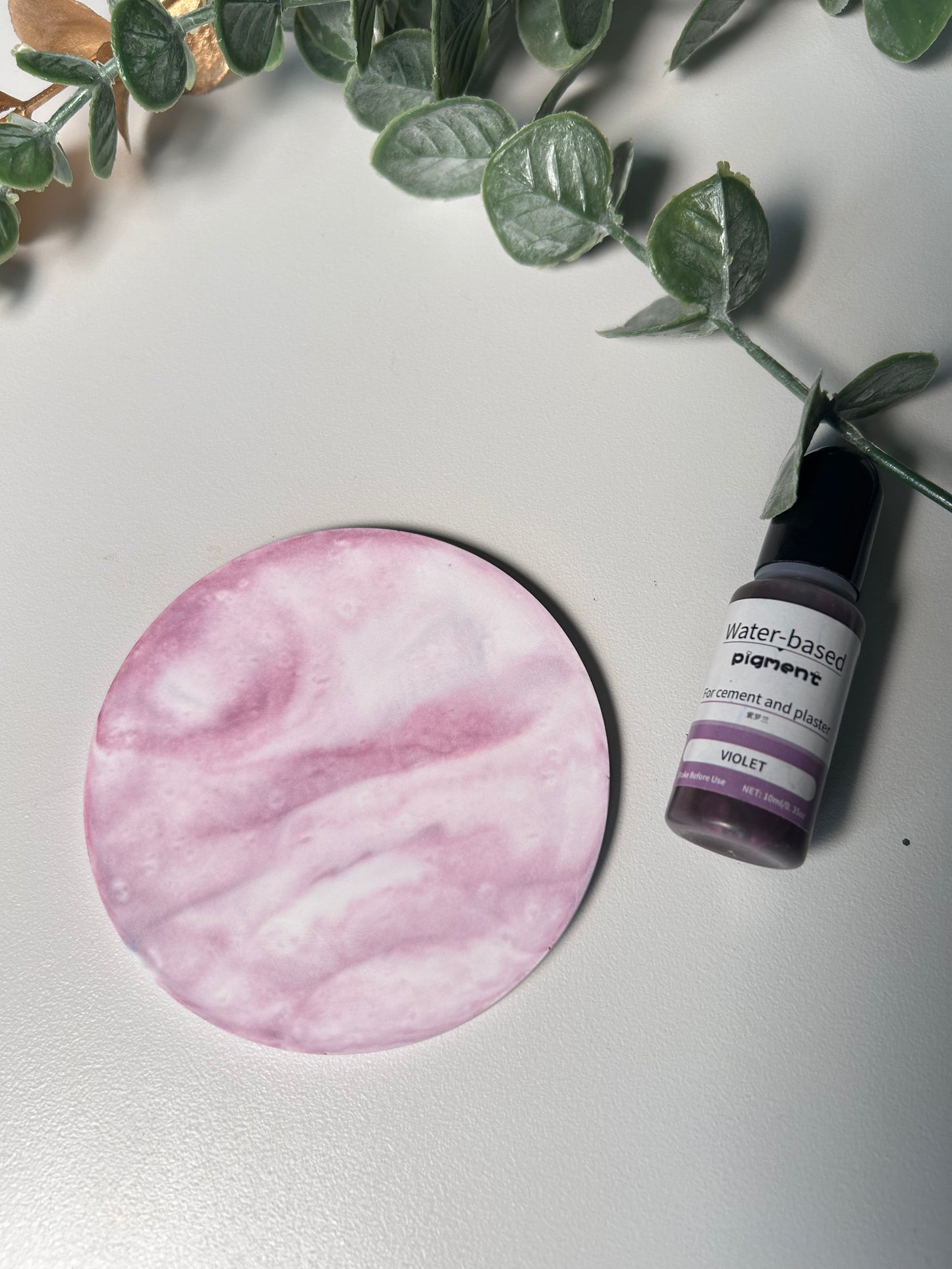 Marble effect coaster set with Holder
