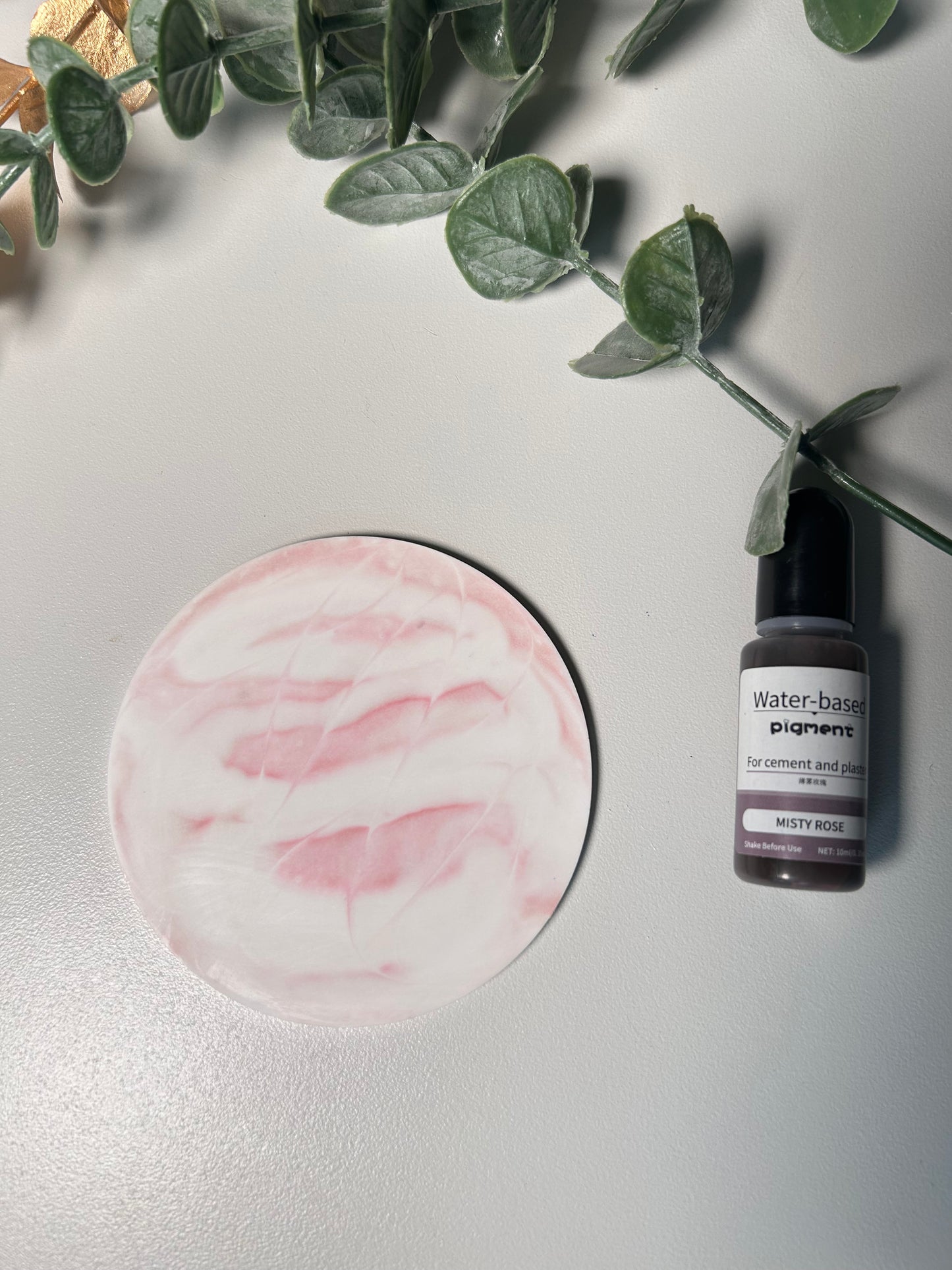 Marble effect coaster set with Holder