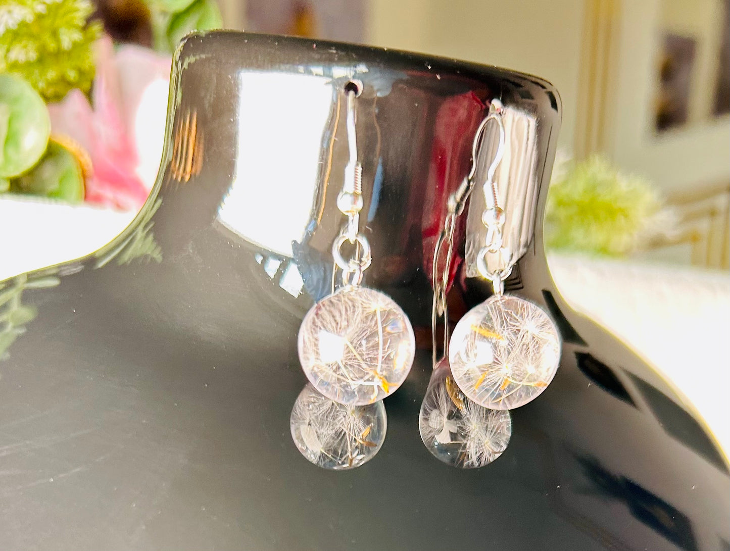 Dandelion earrings