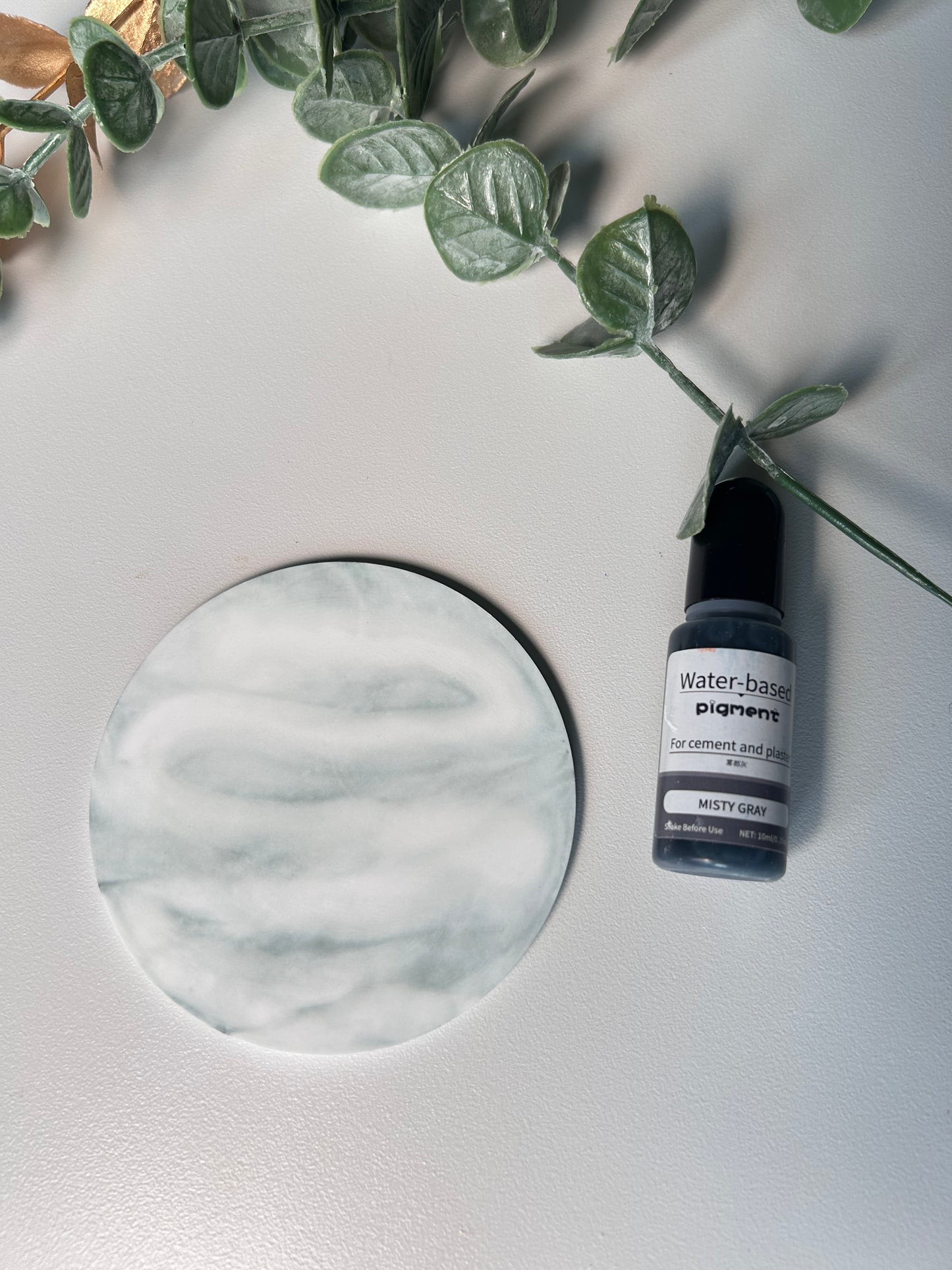 Marble effect coaster set with Holder