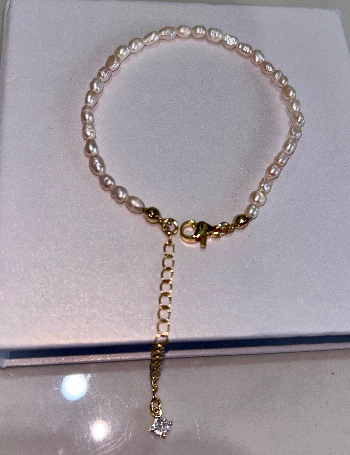 Freshwater White 2-3 mm Pearl Bracelet