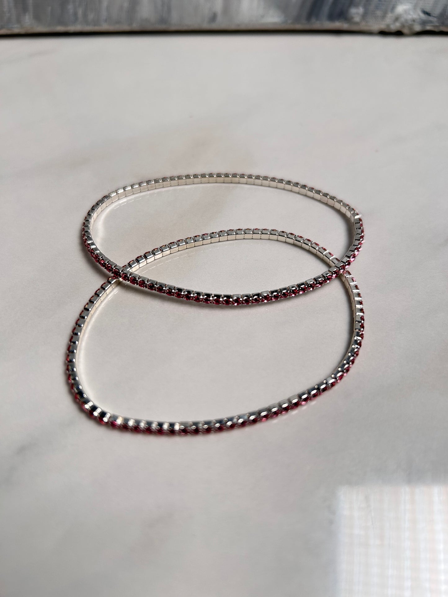 Rhinestone elastic bracelet