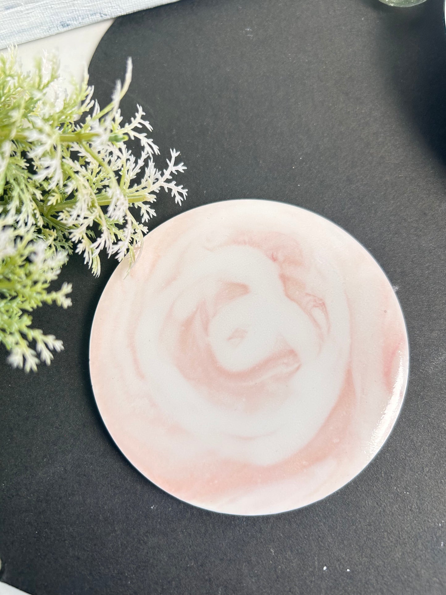 Marble effect coaster set with Holder