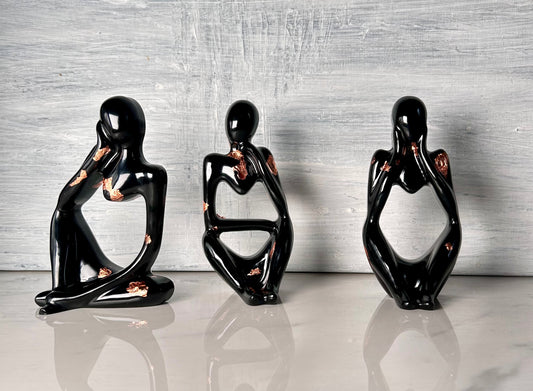 Metallic Foil Thinking Men Ornaments