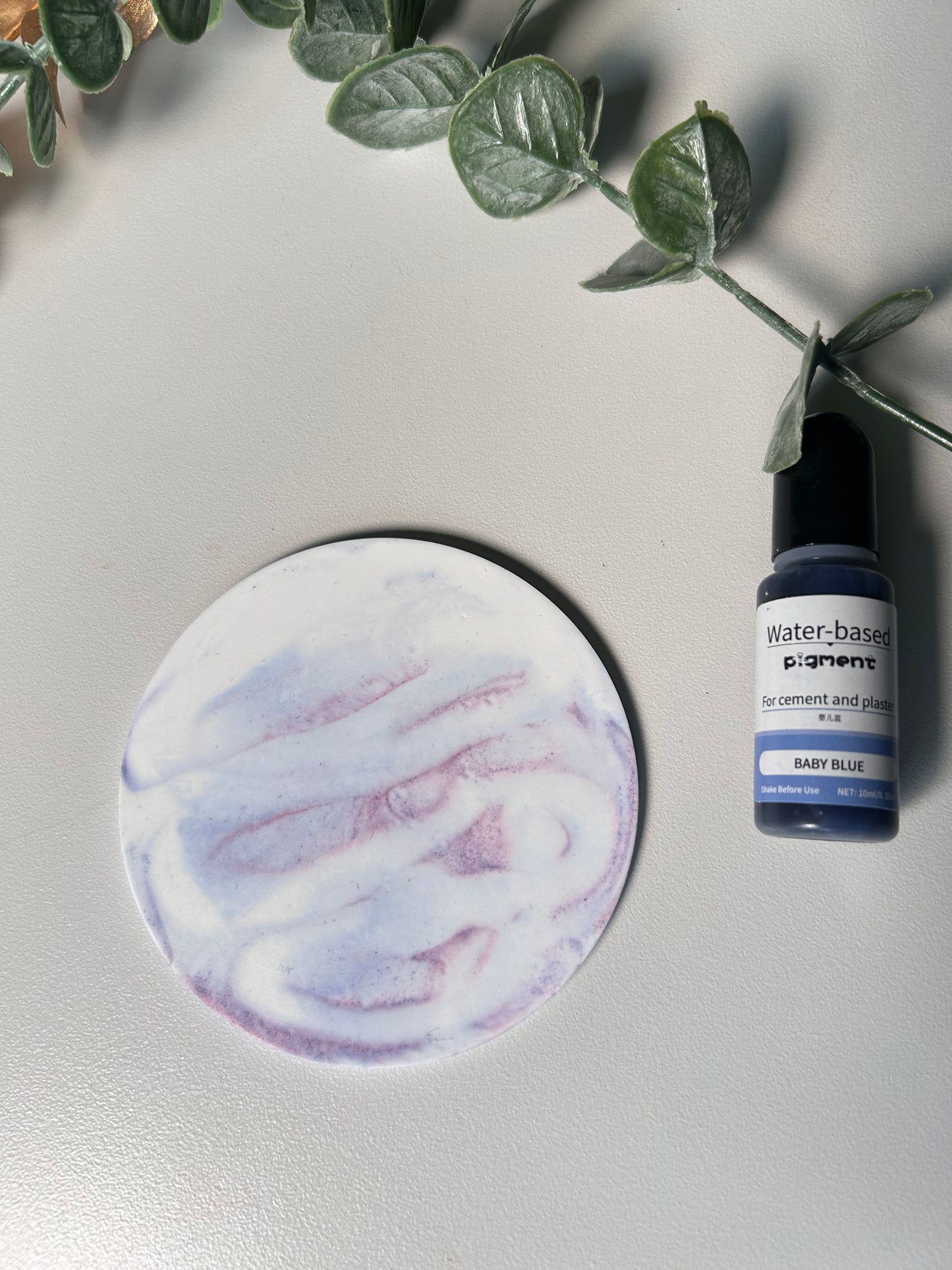 Marble effect coaster set with Holder
