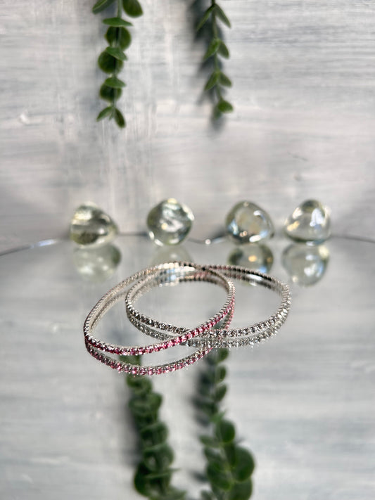 Rhinestone elastic bracelet